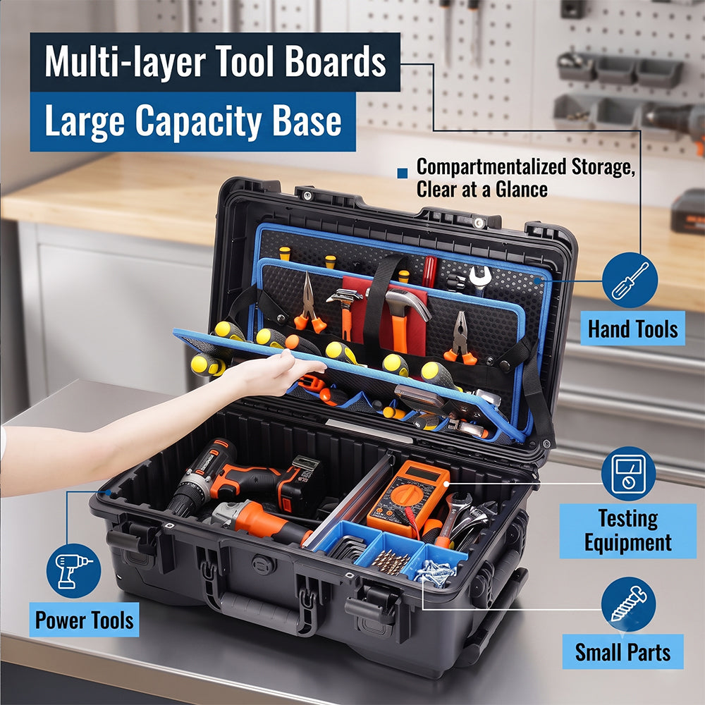 ALUBOX Wheeled Hardware Tool Storage Case