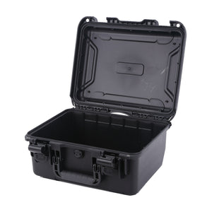 Black FR2 Empty Case with the lid open, showing the main compartment.