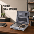380 Lockable Aluminum-Framed Storage Case for 14-Inch Laptop & Documents