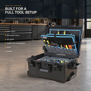 ALUBOX FR5038 organized tool setup