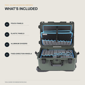 ALUBOX FR5038 included organizer components
