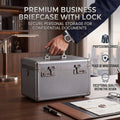 ALUBOX Aluminum Password Security Safe Box with TSA Customs Lock