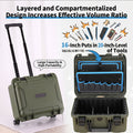 Dual-Use Handheld & Rolling Industrial Protective Tool Storage Case