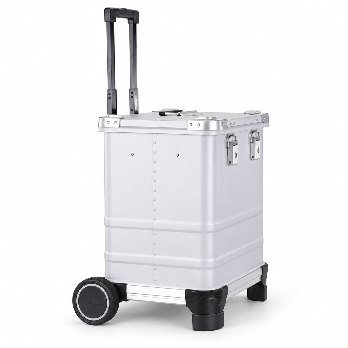 Clean product view of silver rolling tool case