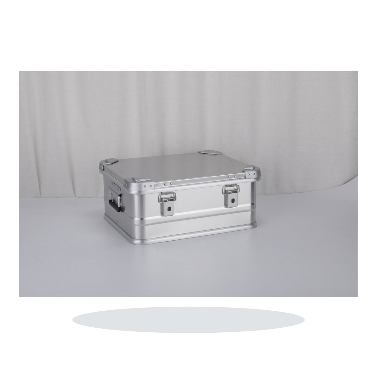 ALUBOX 504020 low silver non-wheeled aluminum tool storage case