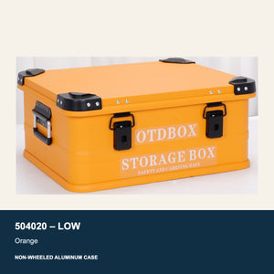 504020 low orange non-wheeled aluminum case