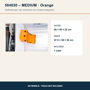 504030 medium orange open aluminum case dimensions